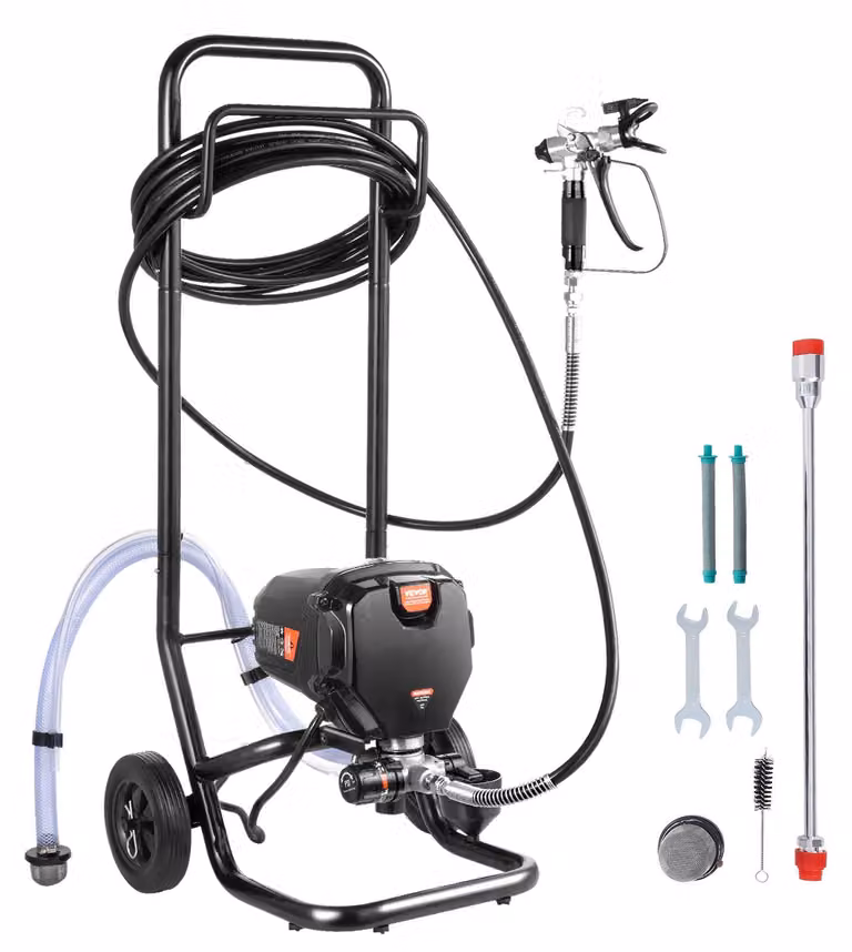 Spruzzatore a irrorazione senza aria - Spruzzatore - Pistola a spruzzo - Sistema di verniciatura - Macchina per verniciatura a spruzzo - Potenza: 750W - Pressione: 3000 PSI