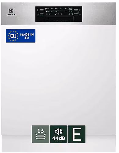 Lavastoviglie da incasso Electrolux EEA47201IX Silver, 8 programmi, L: 59,6 cm, A: 81,8 cm, P: 57 cm