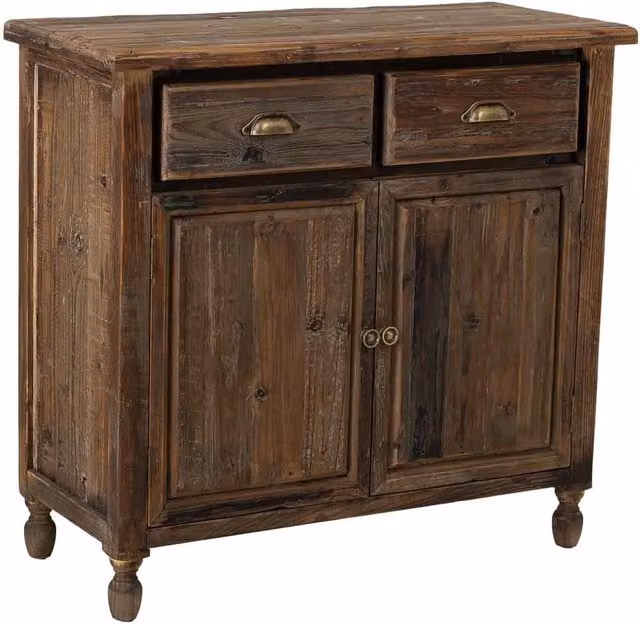 Credenza in legno con 2 ante e 2 cassetti 90x40x85h cm