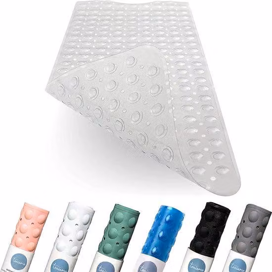 Tappetino antiscivolo per doccia, accessori da bagno, nero