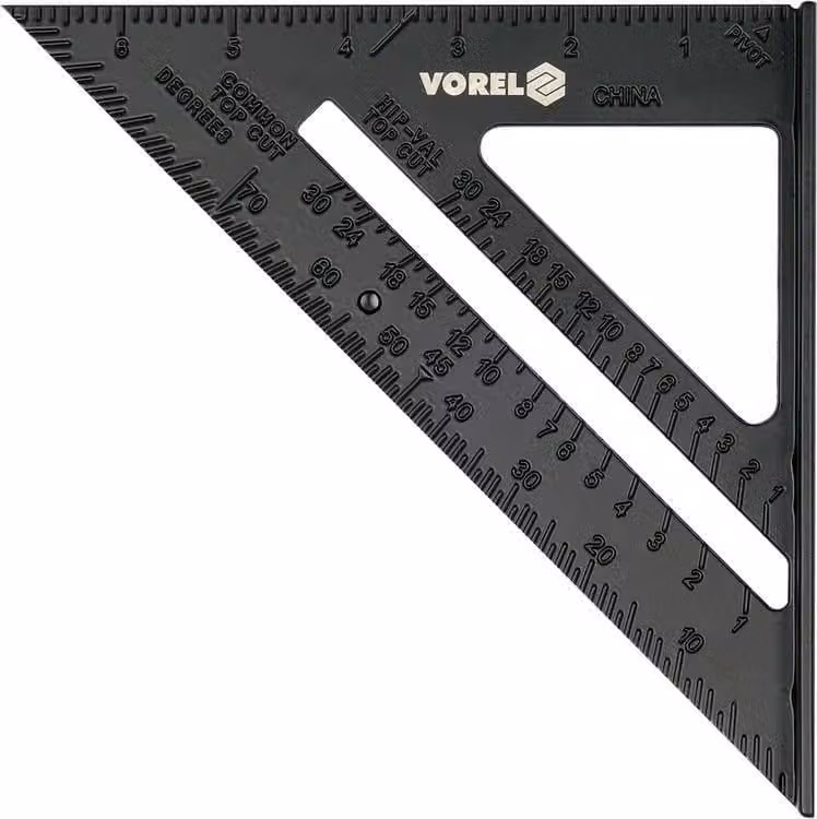 VOREL 18377 cirterio 250 mm alluminio 1 pezzo(i)