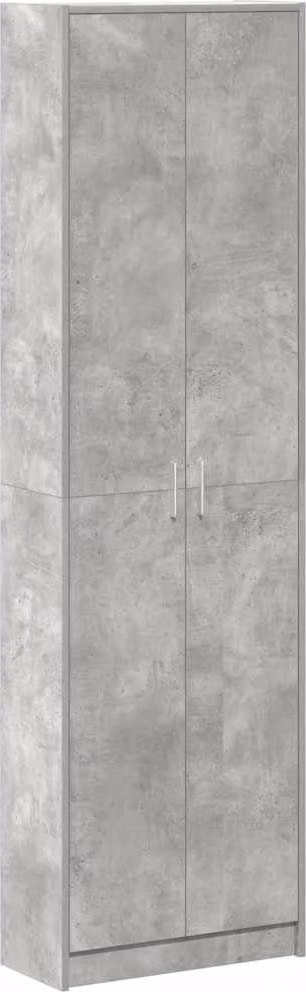 Guardaroba Grigio cemento 55 x 25 x 189 cm Legno multistrato