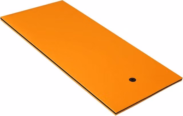 Materassino galleggiante Design Mania a 3 strati arancione e nero L 220 cm x P 90 cm