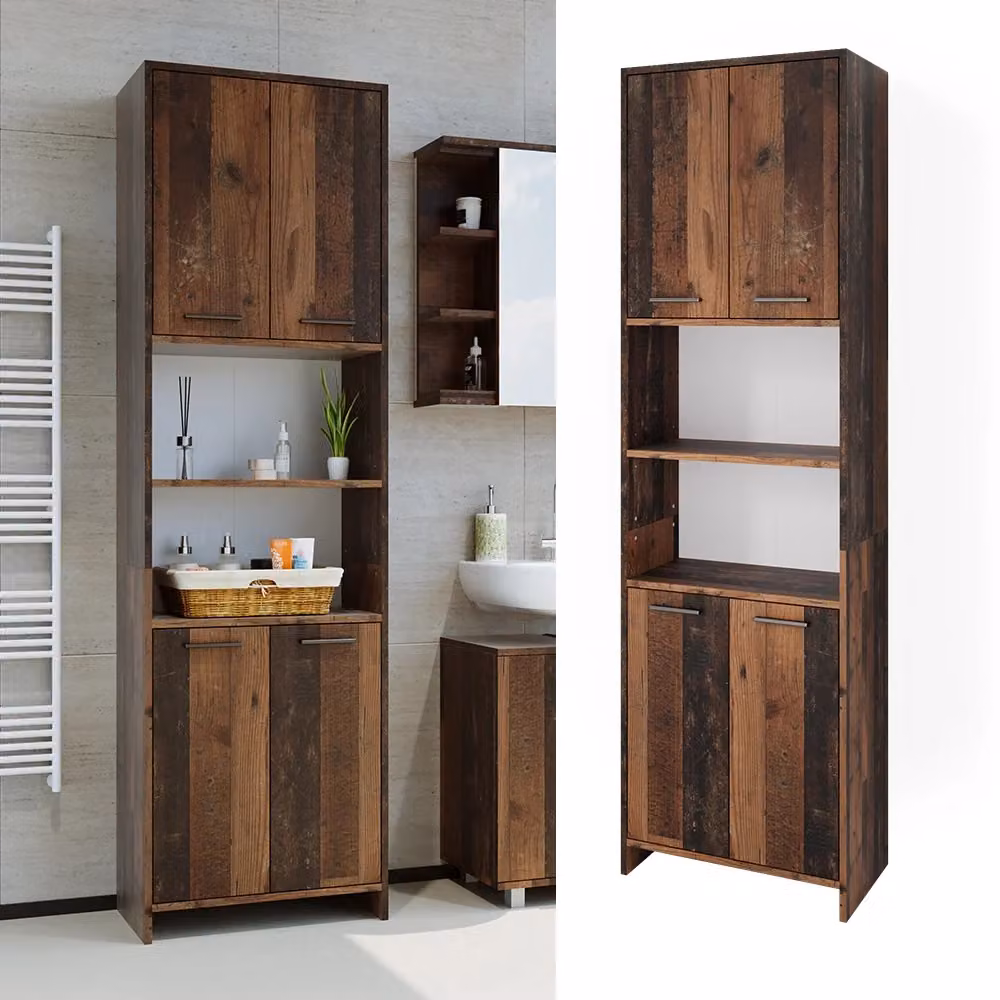 Mobile bagno alto Vicco Maris Rovere rustico marrone L: 56.1 cm, H: 190 cm – 2