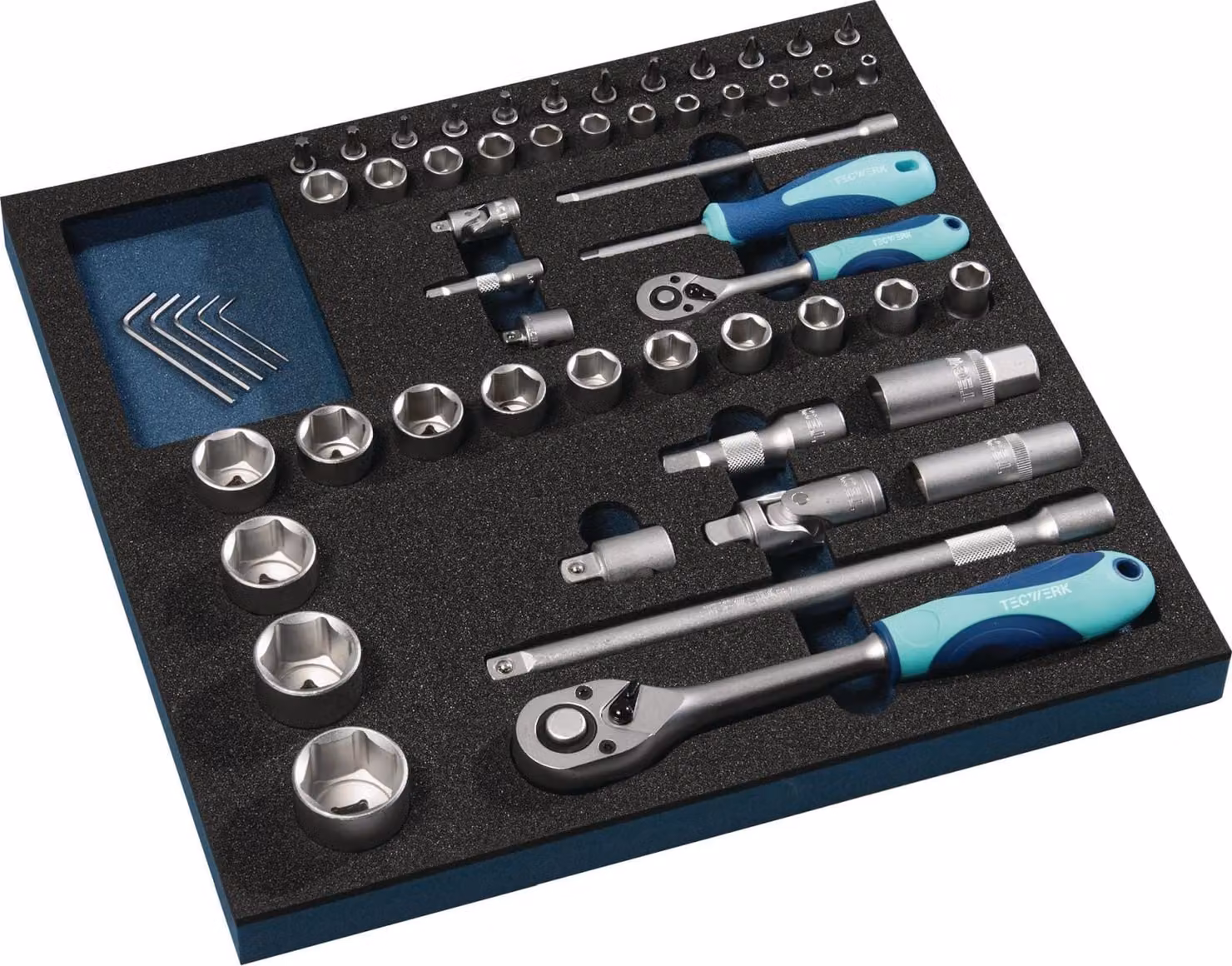 Set di utensili da 55 pezzi, modulo 2/3, chiavi a bussola