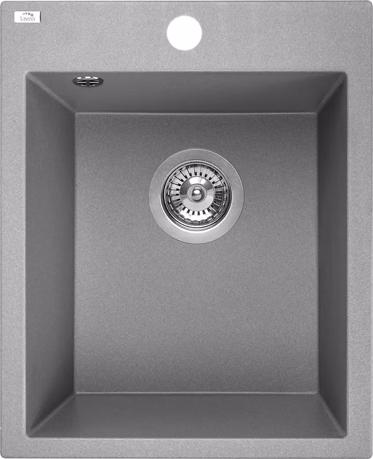 Lavello di design in granito a 1 vasca grigio
