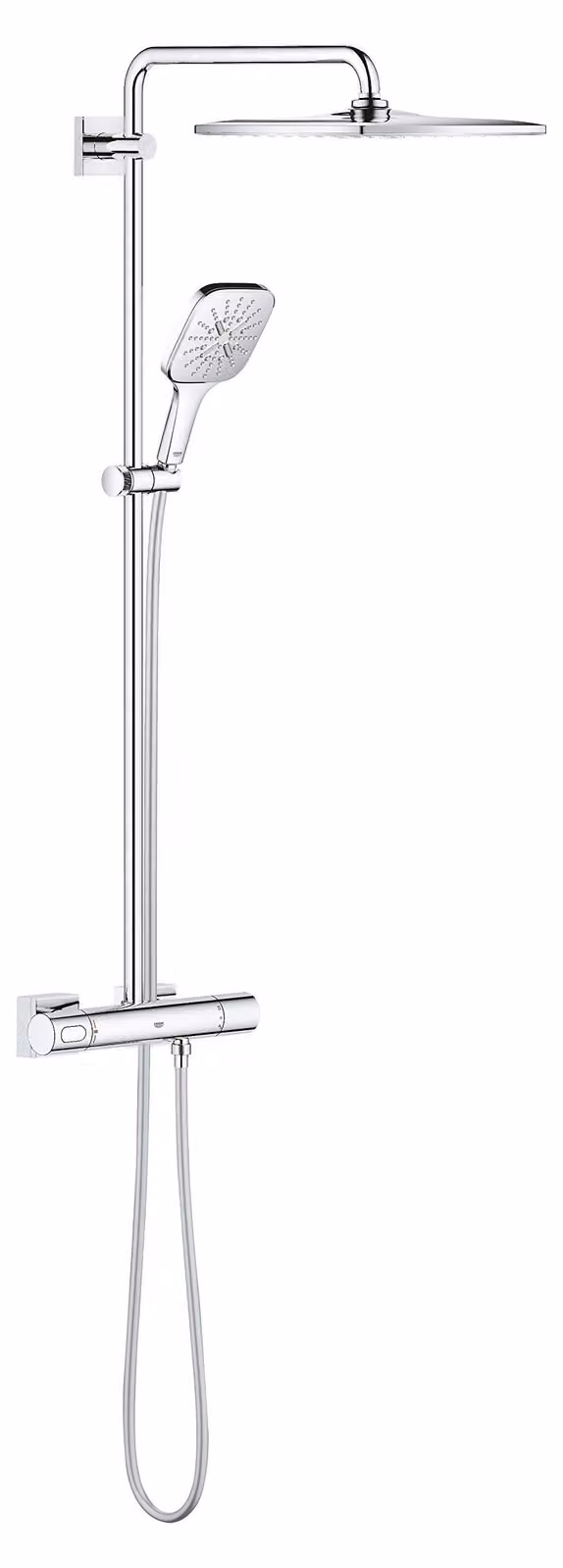 Sistema doccia con termostato, diametro 310 mm, cromato, anticalcare