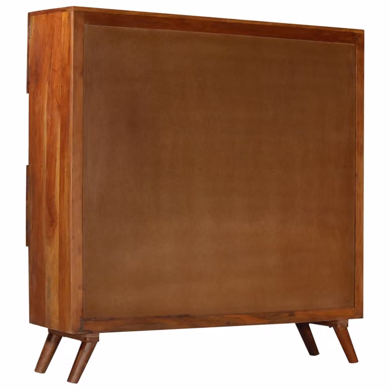 vidaXL Credenza in legno massiccio antico 150x40x152 cm