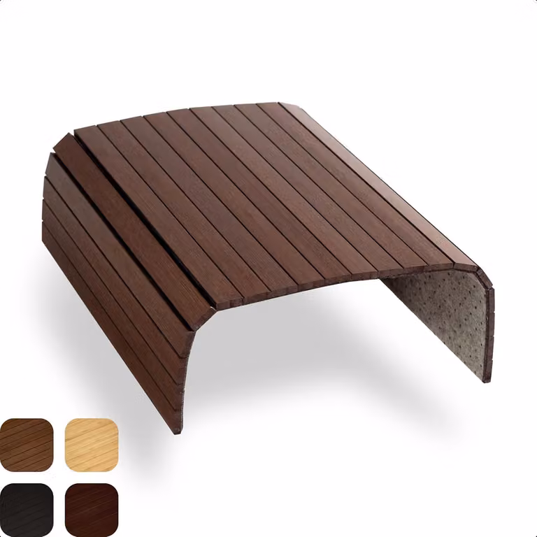Tavolino imbottito in bambù, universale, color marrone, per la cucina