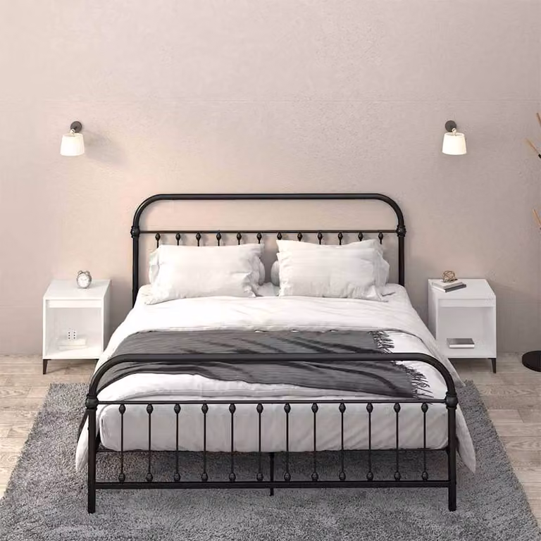 Set di 2 comodini moderni vidaXL in bianco opaco L/P/H: 40 x 35 x 50 cm