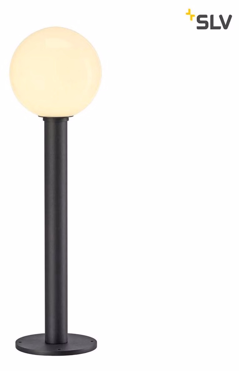 Gloo Pure 70 lampada da terra per esterni antracite con paralume in vetro Ø20 cm E27