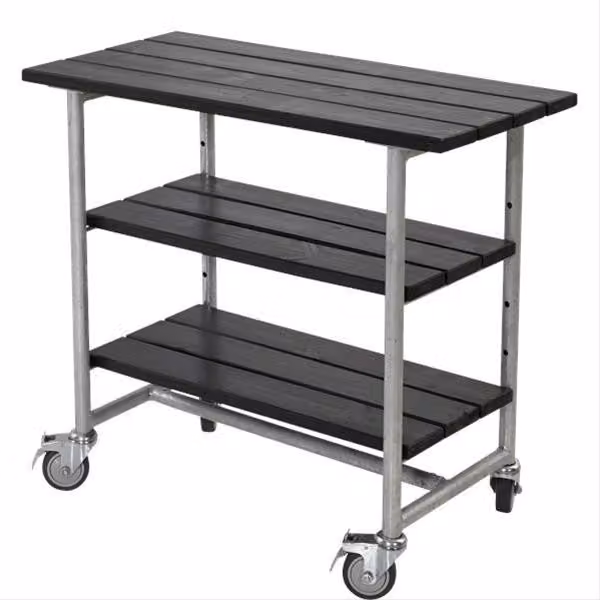Tavolo da giardinaggio Plus Urban 100x50x90 cm, nero, rettangolare