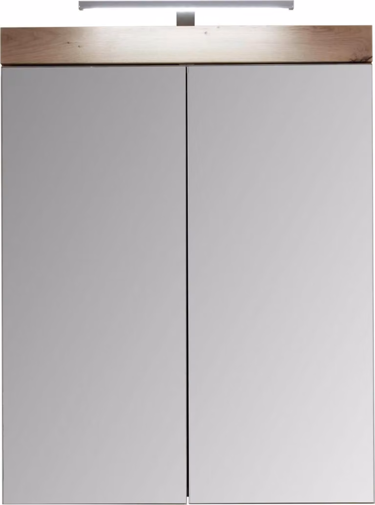 mobile specchio bagno trendteam Amanda rovere nodoso melaminico/vetro specchio 60 x 77 x 17 cm