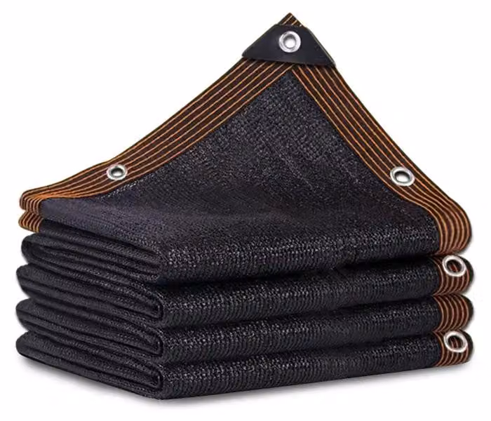 Rete ombreggiante, protezione UV, materiale HDPE resistente, bordo nero a 8 punti, dimensioni 2 x 2,6 metri