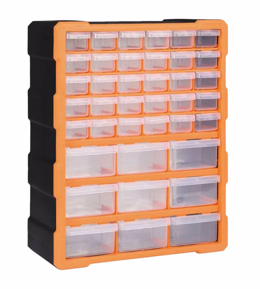 Mobile Contenitore con 39 Cassetti 38x16x47 cm