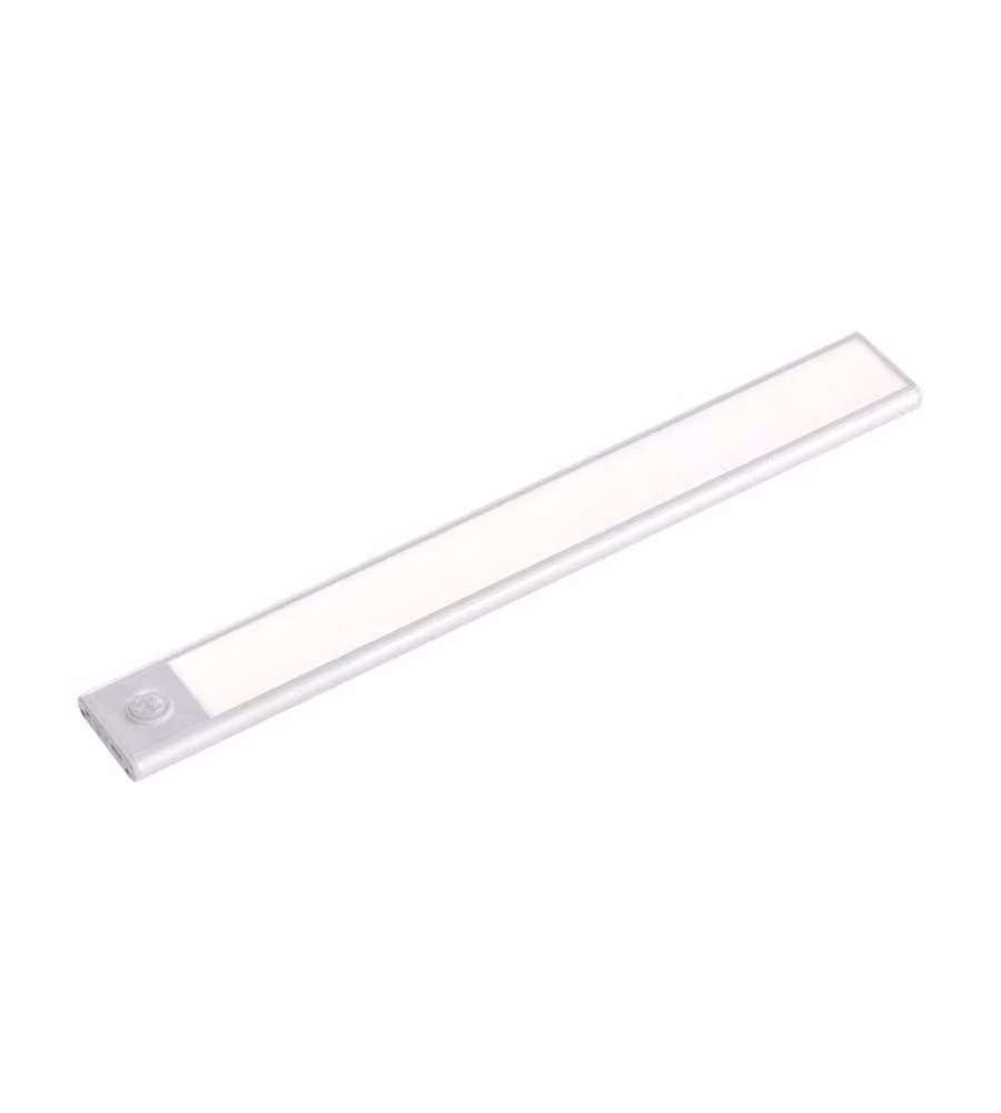 Lampada LED da armadio ricaricabile Micro-USB 1.5W Sensore PIR Colore argento 3000K IP20