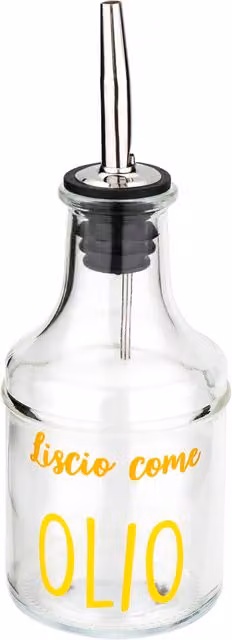 Oliera con beccuccio antigoccia in vetro trasparente Bormioli Rocco Color Bloom da 230 ml