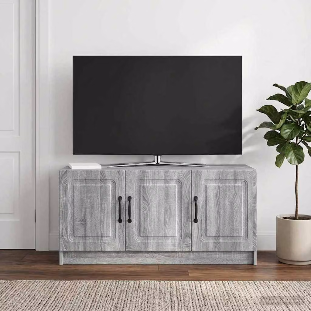 Mobile TV vidaXL Grigio Sonoma in Legno Ingegnerizzato L: 99 cm, P: 34,5 cm, H: 47 cm