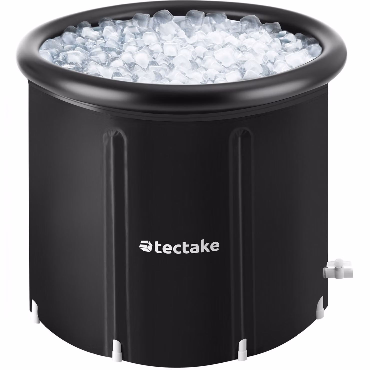 Vasca per bagno di ghiaccio Helsinki tectake pieghevole con isolamento triplo e pompa inclusa, colore nero, Ø 90 x 75 cm – 3