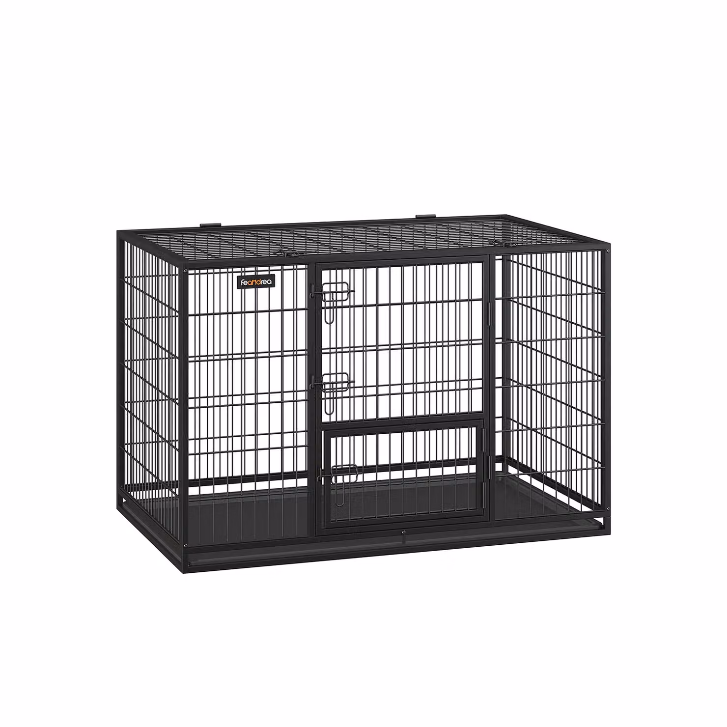 Gabbia per Cani 122 x 74,5 x 80,5 cm Nero