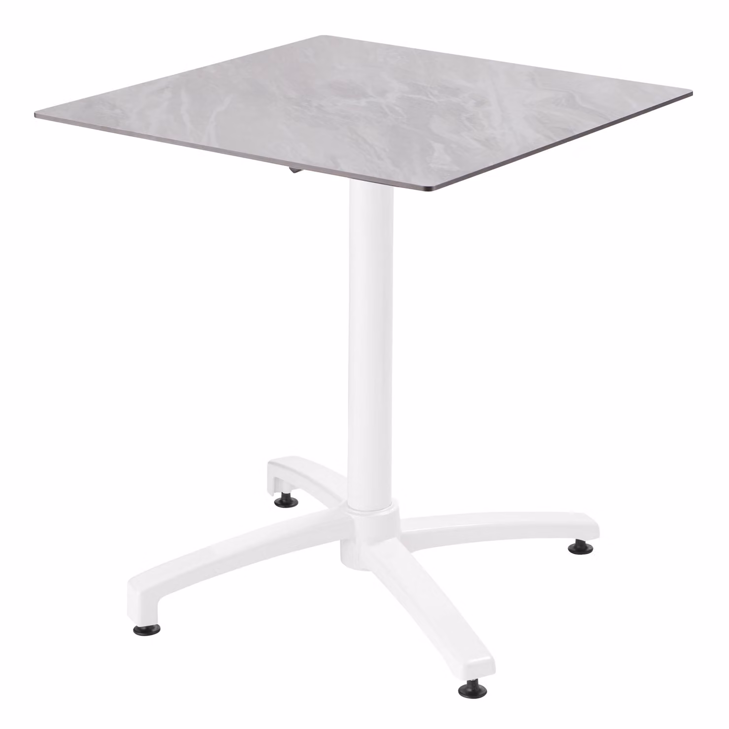 Tavolo quadrato 70 x 70 cm inclinabile in laminato effetto marmo - Oviala Opéra