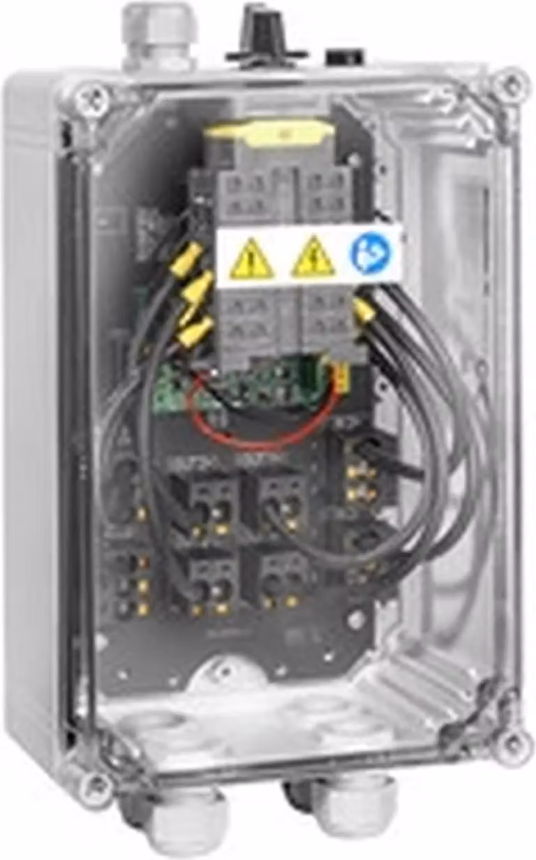 Scatola di connessione fotovoltaica Weidmüller 2 MPP, 2IN/1OUT per MPP, interruttore antincendio, raccordo a vite, 1 pz.