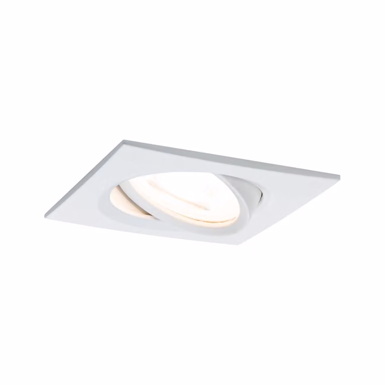 Paulmann luce da incasso Nova angolare orientabile LED 1x6,5W 2700K GU10 Bianco 93435
