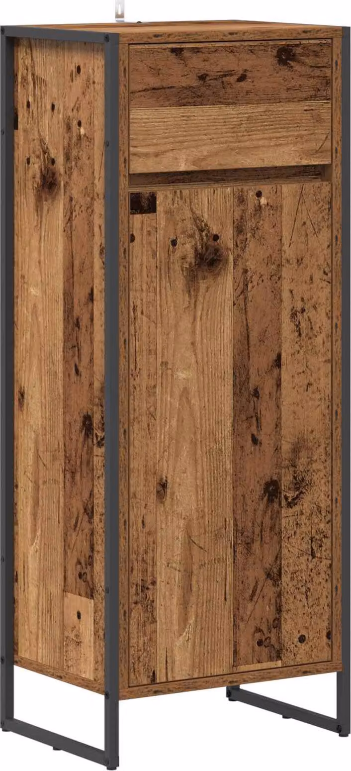 Mobile da Bagno con cassetto Legno vecchio 40 x 30 x 100 cm