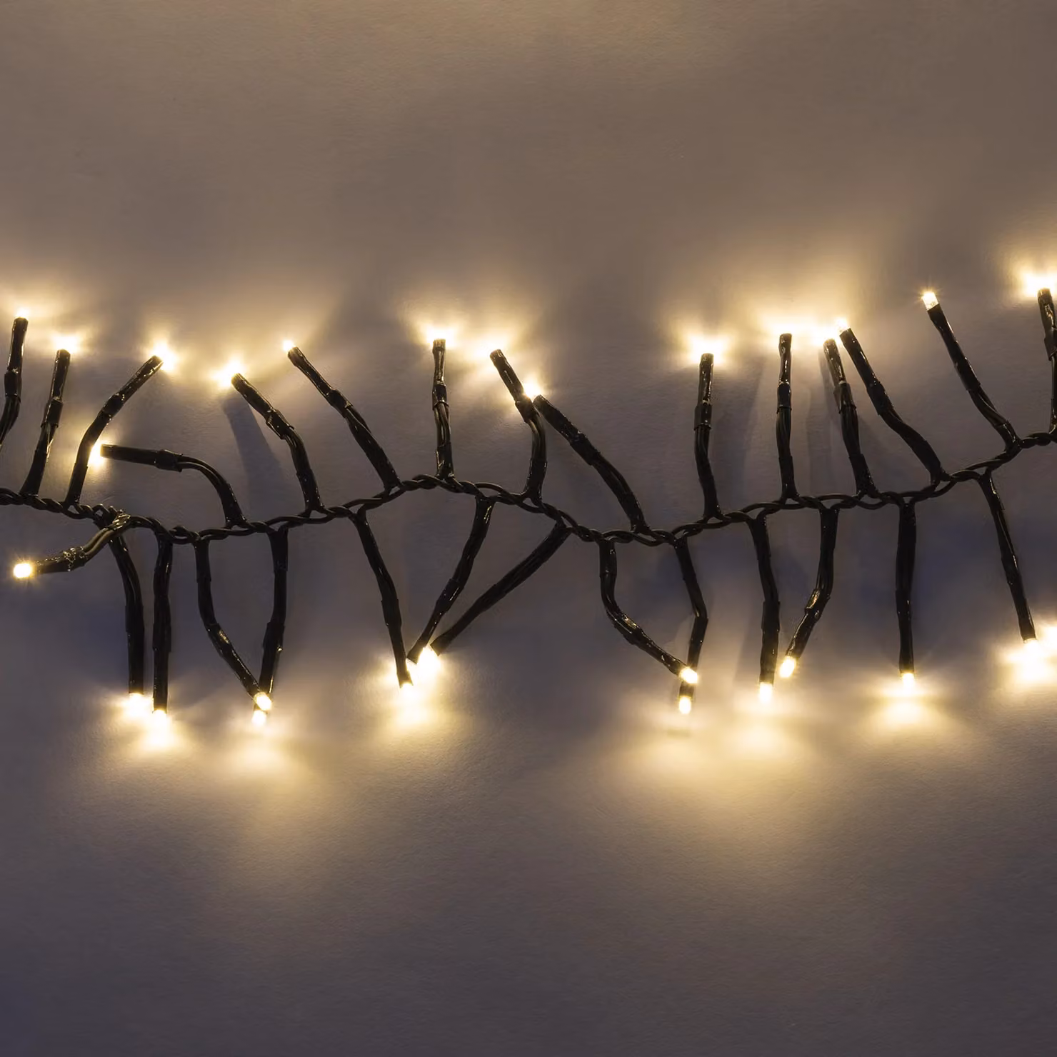 Dictrolux Catena Luminosa Cluster con 1000 LED Bianco Caldo e Verde, Lunghezza: 10 m – 2