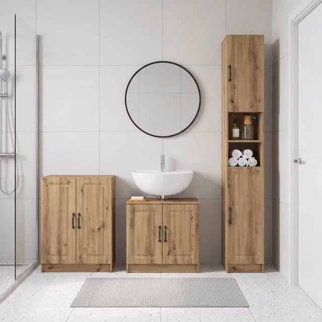 Set di armadietti da bagno in 3 pezzi UTRECHT 3417494
