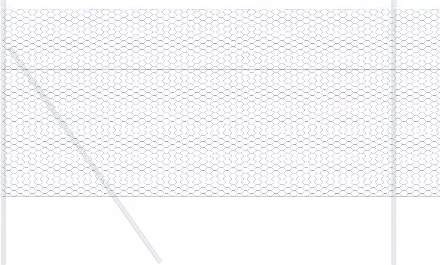 Recinzione Esagonale Verde 1 x 10 m PVC