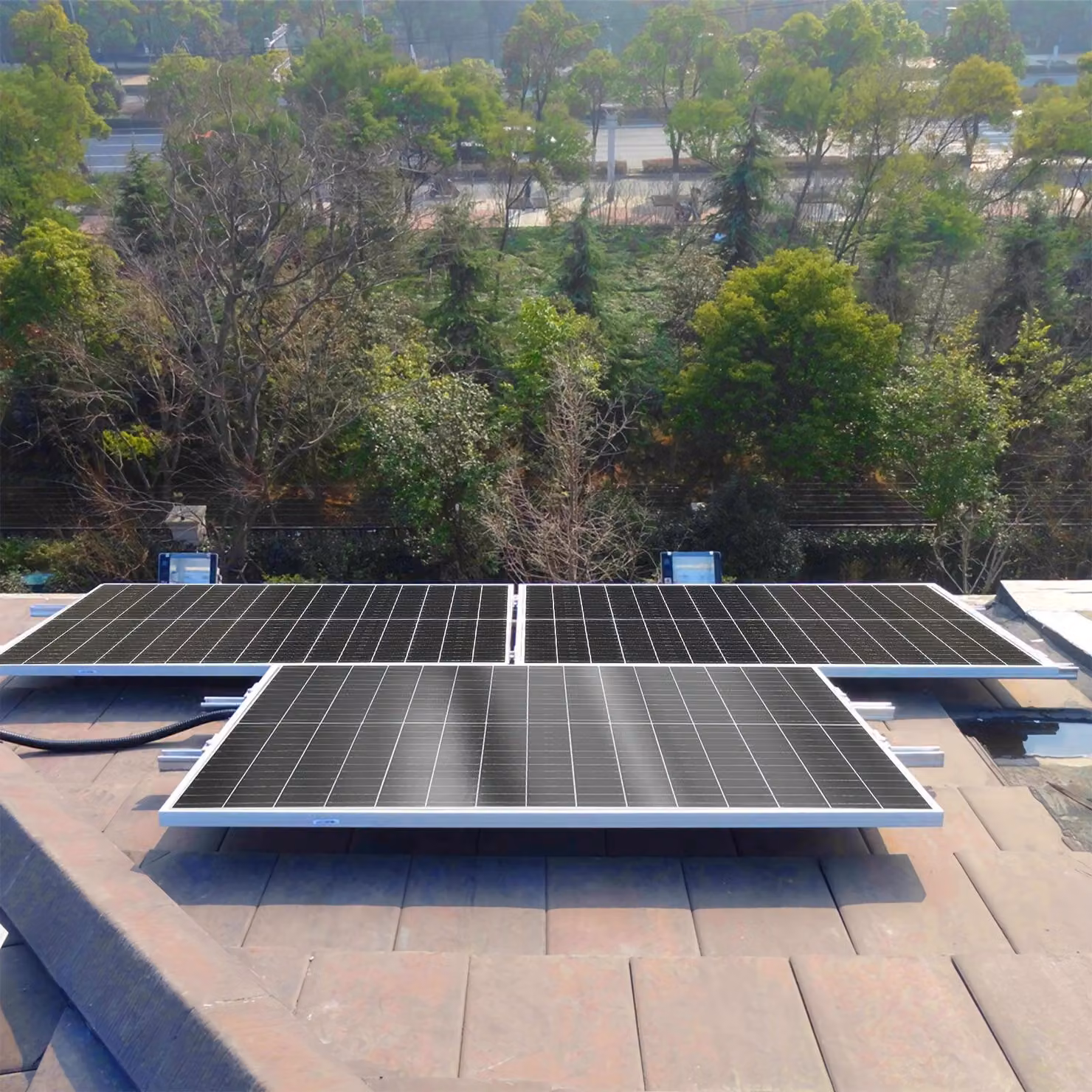 Kit pannelli solari - 200W - Sistema di energia solare monocristallina - Micro-inverter da 300W - Sistema autonomo (fuori dalla rete)