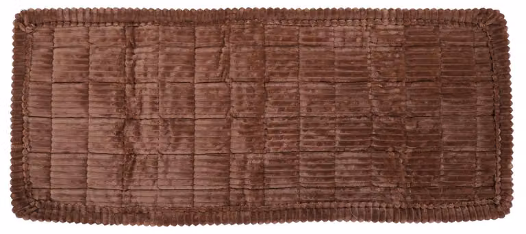 Tappetino per auto per cani, 62 x 137 cm, lavabile, comodo, morbido, antiscivolo, con prolunga per il sedile posteriore, morbido e soffice per camion e SUV, marrone scuro