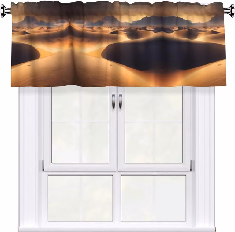 Tenda a rullo con motivo a stelle del deserto, dimensioni 137,2 x 45,7 cm, facile da installare, ideale per decorare finestre in cucina, camera da letto e altri ambienti