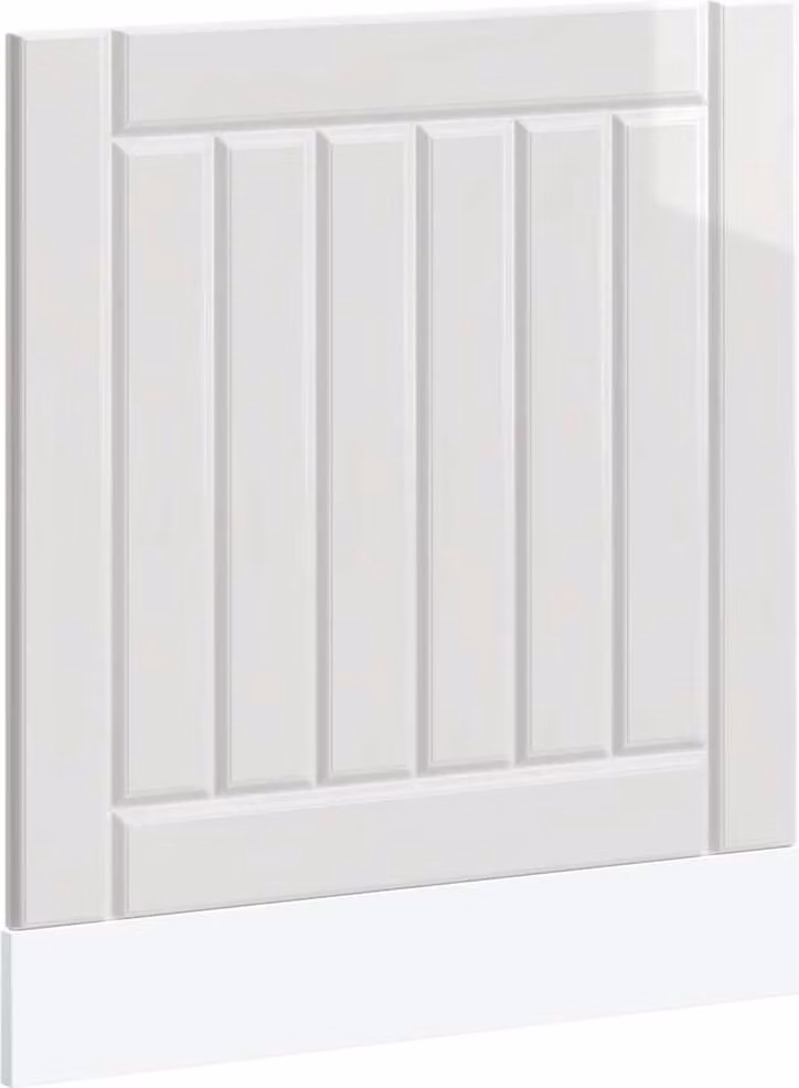 Pannello Lavastoviglie Lucca Bianco Lucido in Legno Multistrato