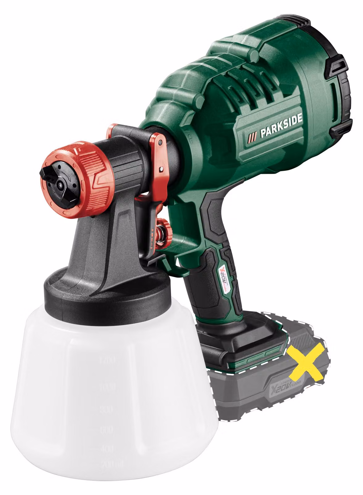 PARKSIDE® Pistola a spruzzo a batteria da 20 V «PFSA 20-Li B2», senza batteria – senza caricabatterie