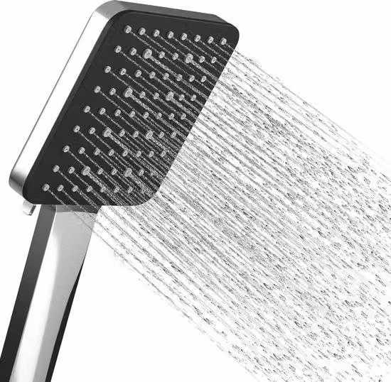 Soffione universale con 6 modalità - A risparmio idrico - Universale - Per bassa pressione dell'acqua (senza tubo)