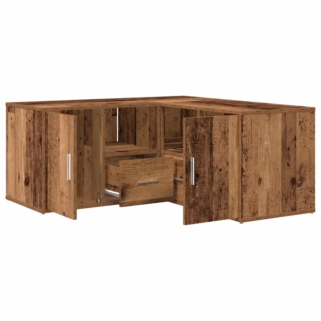 Mobile Angolare vidaXL in Legno Marrone Stile Classico con Pannello Posteriore L/P/H: 160 x 40 x 45 cm – 2