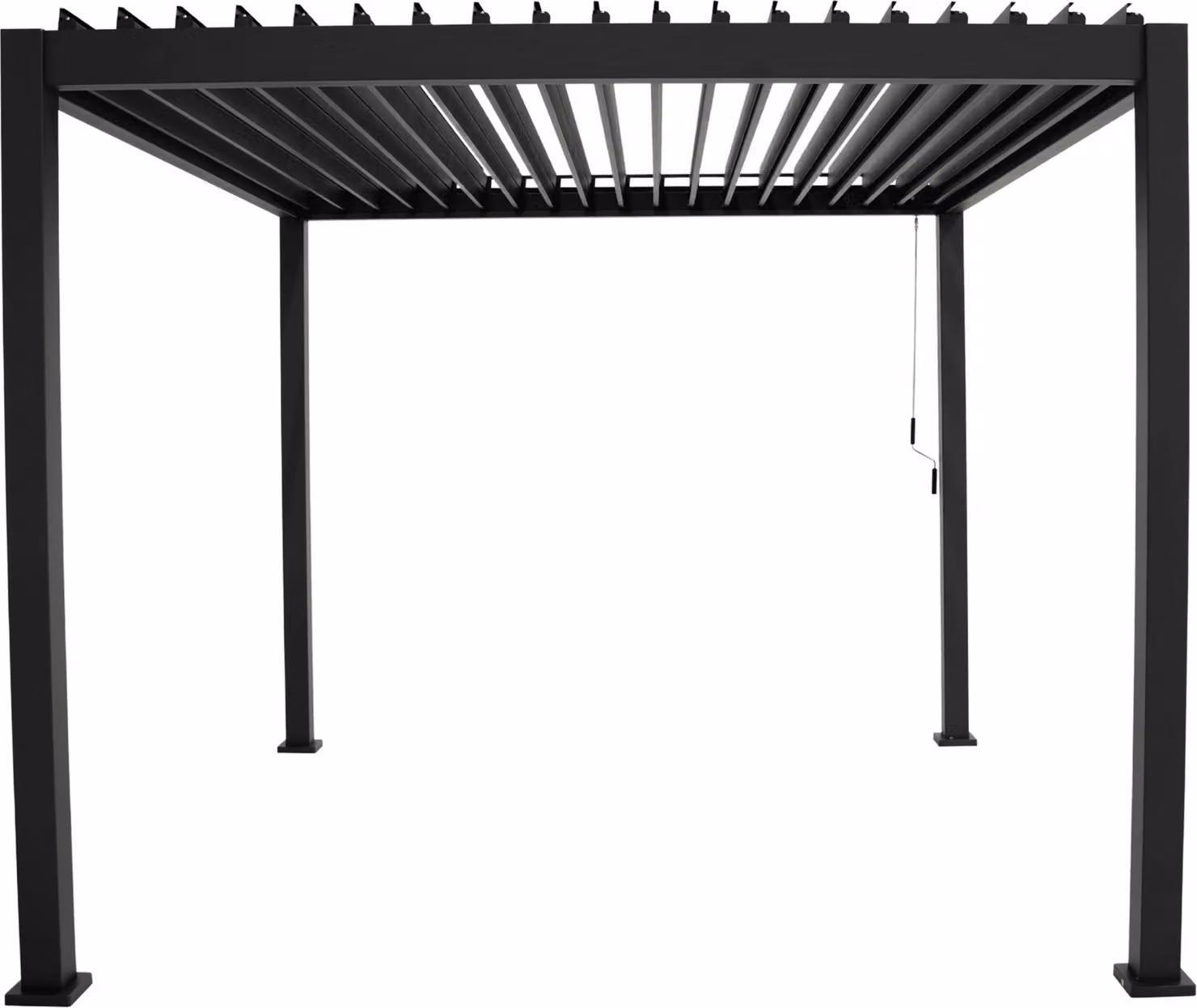 MIRADOR Pergola 111 Deluxe 3x3 m in alluminio antracite a lamelle orientabili