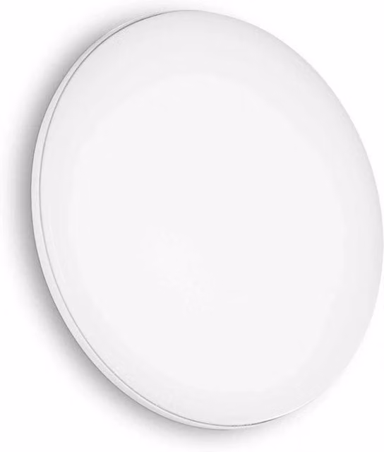 Plafoniera Moderna Mib Ideal Lux in Alluminio e Plastica Bianca con LED 19W 3000K