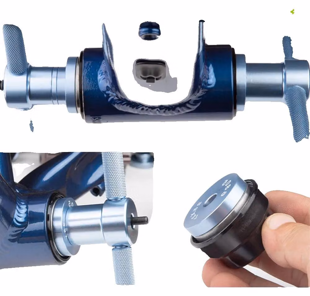 Kit di strumenti per l'installazione di cuscinetti per biciclette, composto da 25 pezzi, realizzato in lega di alluminio, compatibile con mountain bike e bici da corsa, design intuitivo, include guide per diversi tipi di cuscinetti