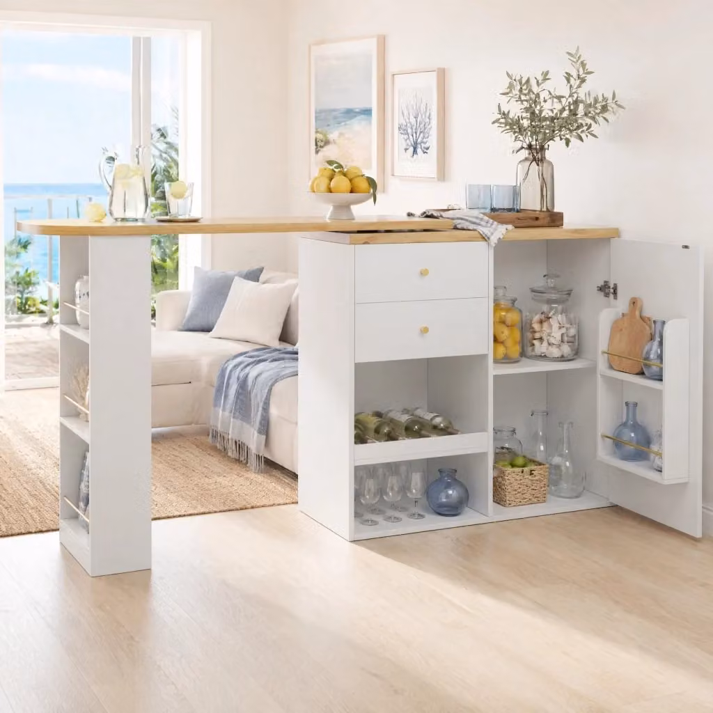 Armadio Modulare REDOM in MDF con Ante a Battente e Ripiani Interni, Bianco Opaco, L 105 cm x P 39 cm x H 102 cm – 2