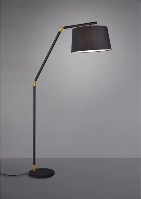 Piantana Tracy 1xE27 Nero Paralume Tessuto Nero H175 cm Trio Lighting