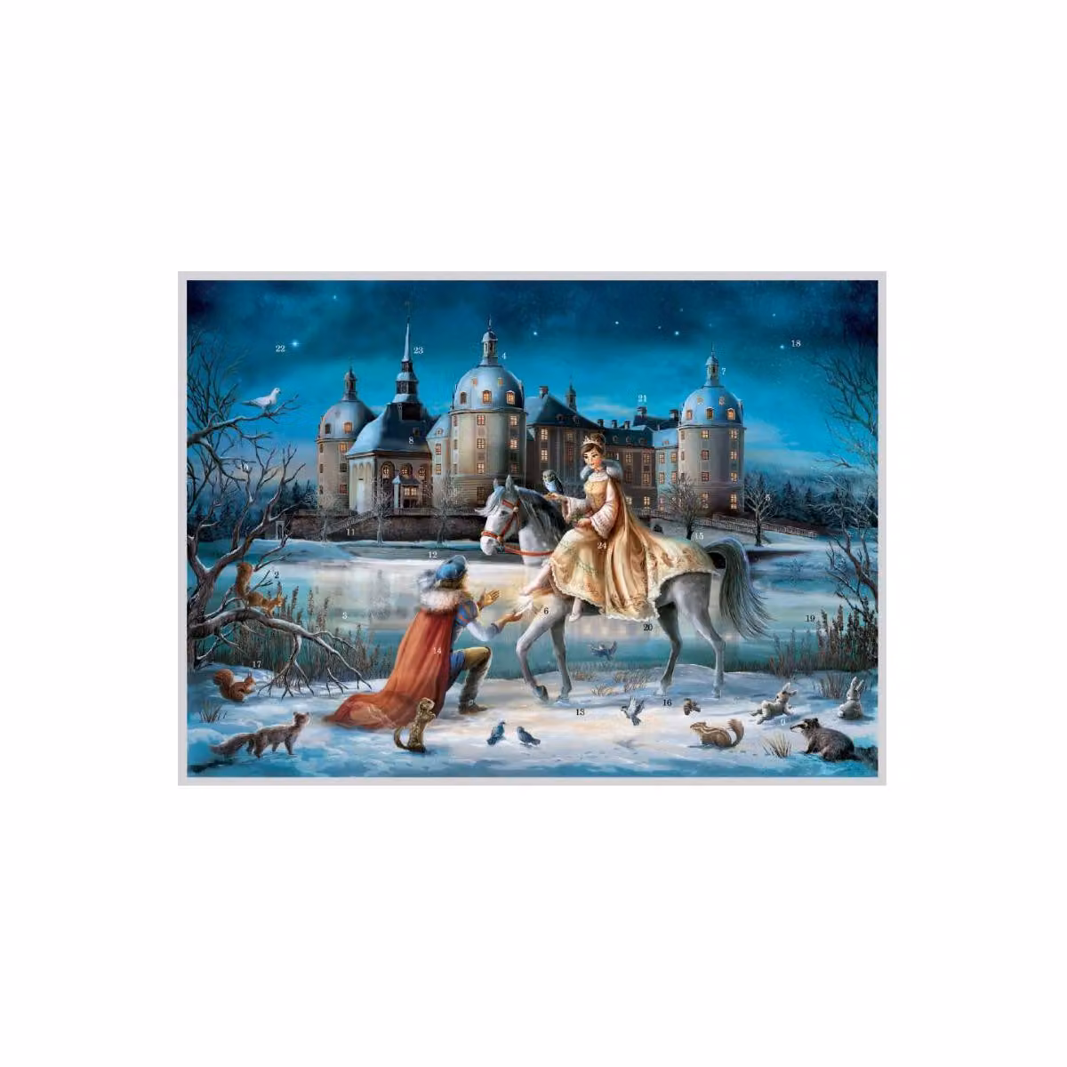 Calendario dell'Avvento n. 330 Castello di Moritzburg/Cenerentola DIN A3