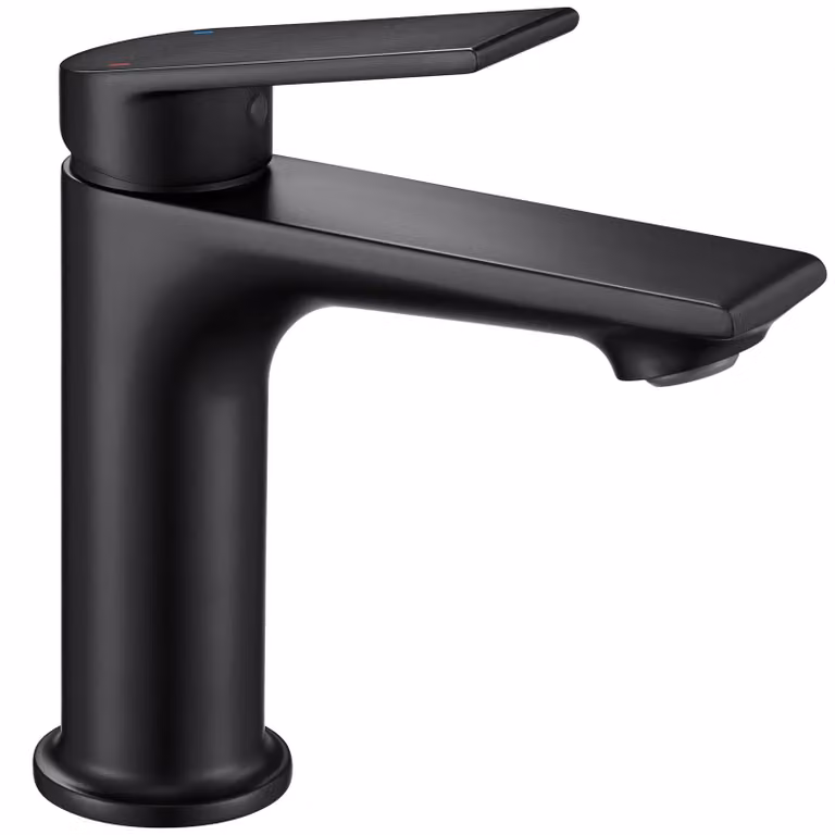 Rubinetto per lavabo senza piombo, altezza del beccuccio 11 cm, cromato, per bagno