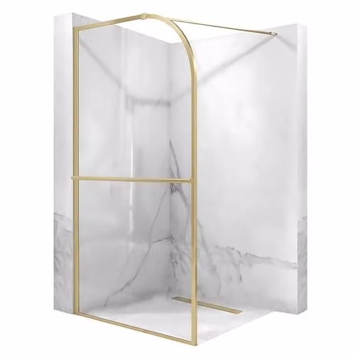 Rea - Cabina Doccia A Parete Atlas, Cromo Destra 120X80, Da Parete Senza Piatto Doccia, Vetro Di Sicurezza Temperato Trasparente 6mm, Inclinabile, 120 X 80 X 200 cm