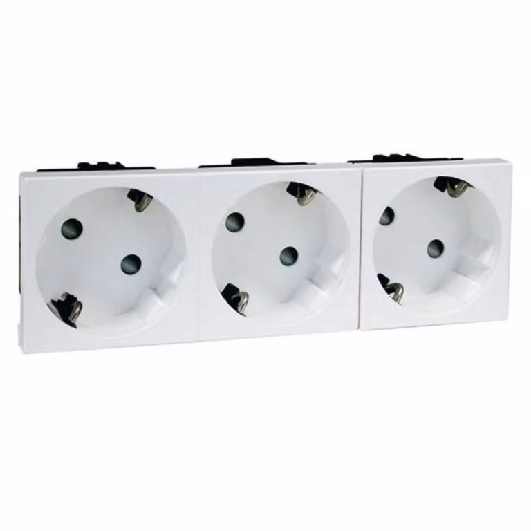 Presa Peha SCHUKO a 3 vie, bianco, D 6213.02 EMS SI WI 00415011