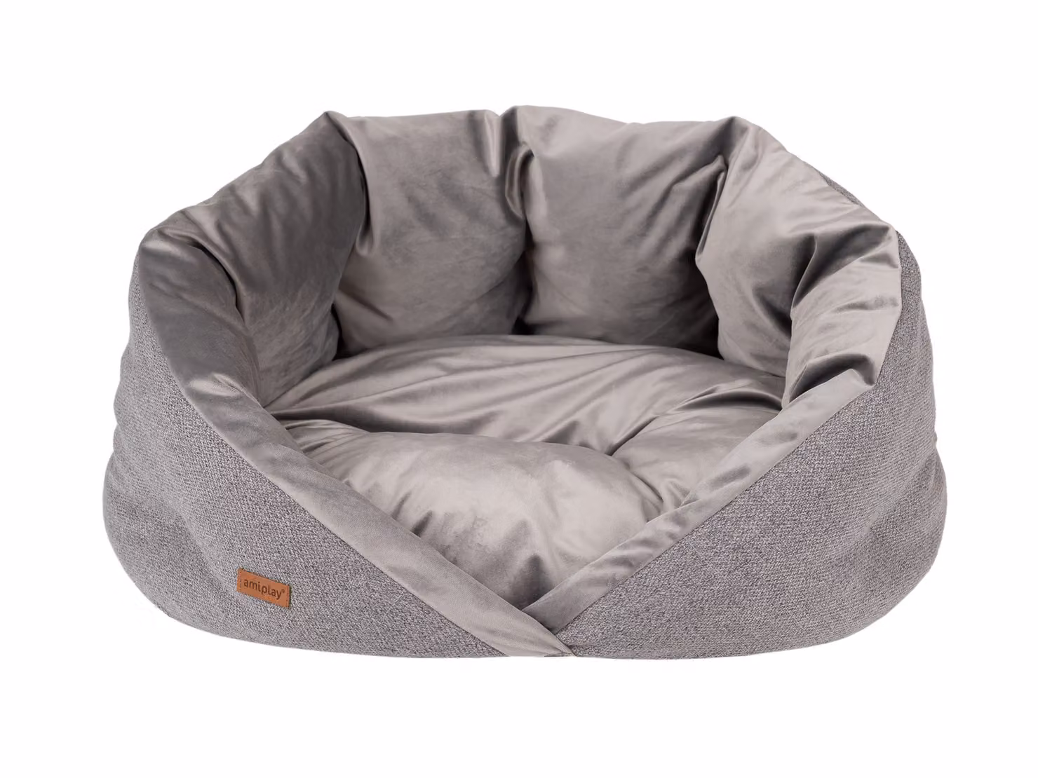 Letto per cani SIDNEY - bozzolo grigio taglia S, M Taglia: M - 60x60x38 cm