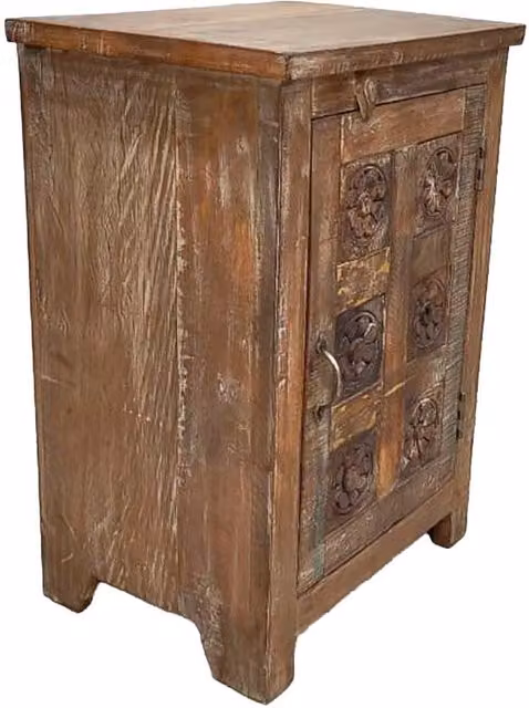 Comodino in legno fatto a mano50x36x70h cm