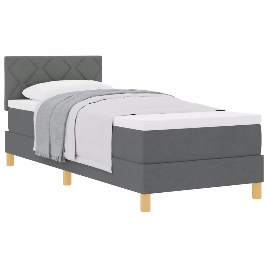 Letto ibrido con struttura imbottita vidaXL Grigio L: 80 cm, P: 200 cm, H: 140 cm – 2